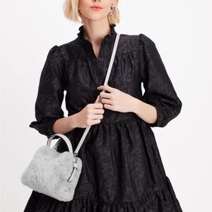 Knott Faux Fur Mini Crossbody Tote